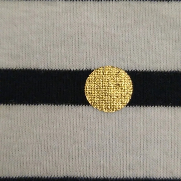 LANE BRYANT STRIPE, POLKA DOT LONG SLEEVE, ROUND NECK, TEE SHIRT TUNIC - Picture 6 of 9